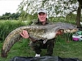 Mark Barham, 13th Aug<br />Monk Lakes, 21lb catfish